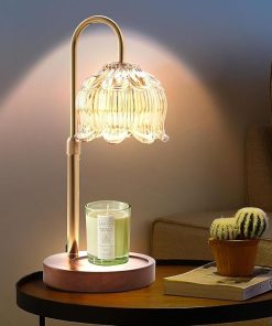GEEZO Fragrance Candle Warmer Lamp，Electric Candle Warmer with Timer & Dimmer，Mom Christmas Birthday Gifts for Women, House Warming Gifts New Home Bedroom Decor